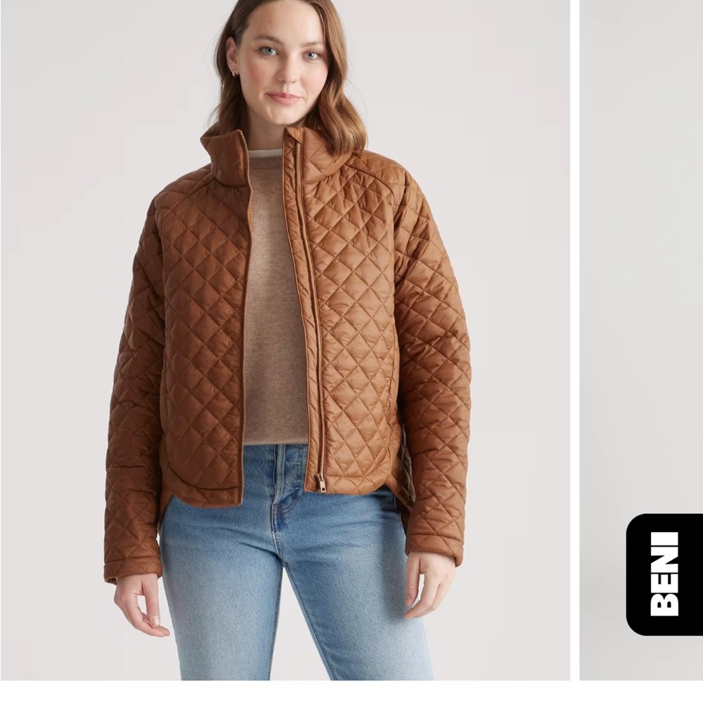 Quince Women's Quilted Tan Puffer Jacket